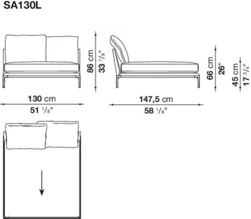 ATOLL SOFT - Corner sectional fabric sofa by B&B Italia - view 3